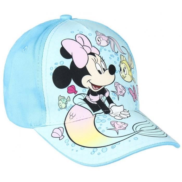 Casquette Minnie Mouse Disney Enfant Fille 51 Cm 2 4 Ans Bleu Cdiscount Pret A Porter