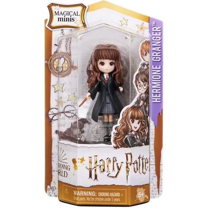 Figurine Hermione Granger Magical Minis - Harry Potter - 6062062 - 8cm  articulée + Fiche Collection