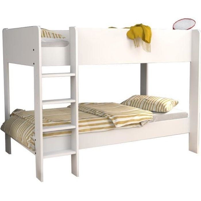 Métal lit simple superposé 2 personnes chambre à deux lits enfants de cadre de lit meubles,Silver