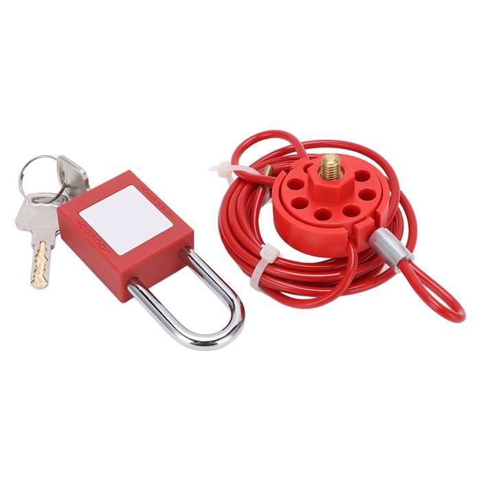 Dacomex cable en acier securite avec antivol a cle