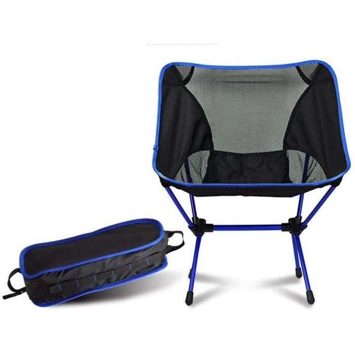 Symino Chaise Camping Luxe Pliable Rembourrée - Fauteuil Pêche Portable Gris 150kg