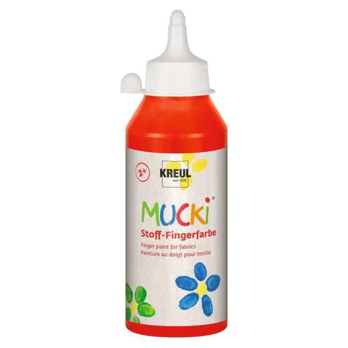 Peinture au doigt nacrée - MUCKI - Set de 6 - Effet chatoyant - À base