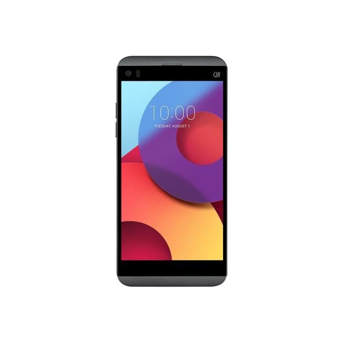 Achat T&eacute;l&eacute;phone portable LG Q8 H970 Smartphone 4G LTE 32 Go microSDXC slot GSM 5.2" 2560 x 1440 pixels (570 ppi) IPS Quantum RAM 4 Go 16 MP (caméra avant… pas cher