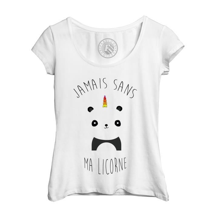 Téléchargement gratuit Images T Shirt Femme Jamais Sans Ma Licorne Humour Dessin Panda Avec le plus cool salutations
