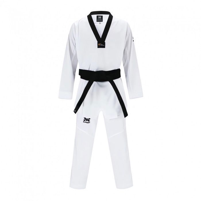 KPNP Dobok taekwondo col noir AUTHENTIC homologué WT