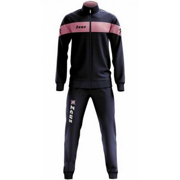 Jogging Homme - Zeus - Noir et Rose - Manches longues - Respirant - Grande Taille