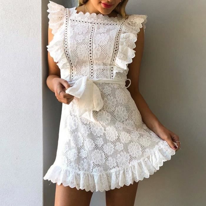 robe blanche midi