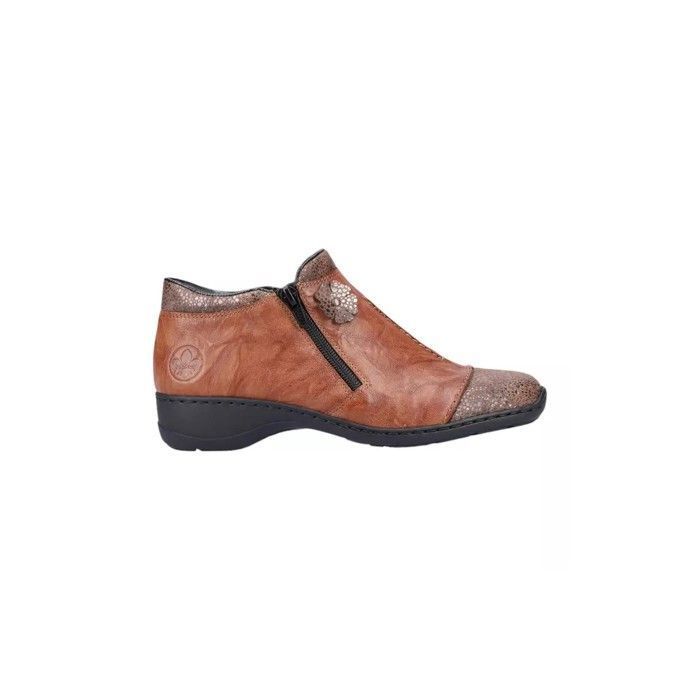 Baskets montantes Rieker femme talon plat marron Marron