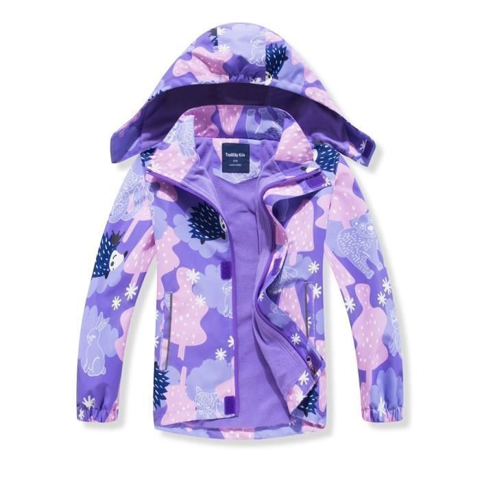 Veste De Pluie Enfant Imperméable Et Coupe-vent - Légère, Avec Capuche Et Poches, 7 Couleurs Disponibles