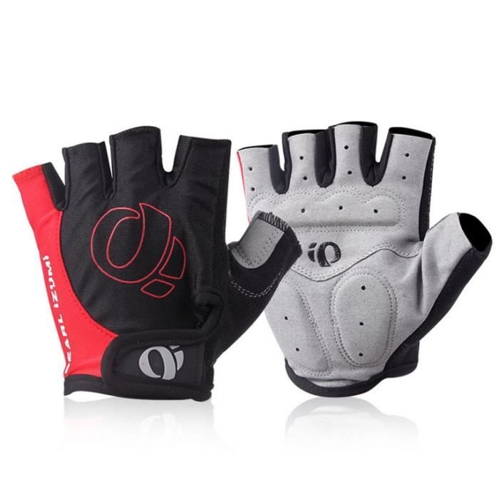 Moreok Gants de Vélo Demi-Doigt Gants de Cyclisme 5mm Coussinets en Gel Liquide Gants de Vélo Antichoc Route Montagne Gants Hommes Femmes-ZJKDGJKJ