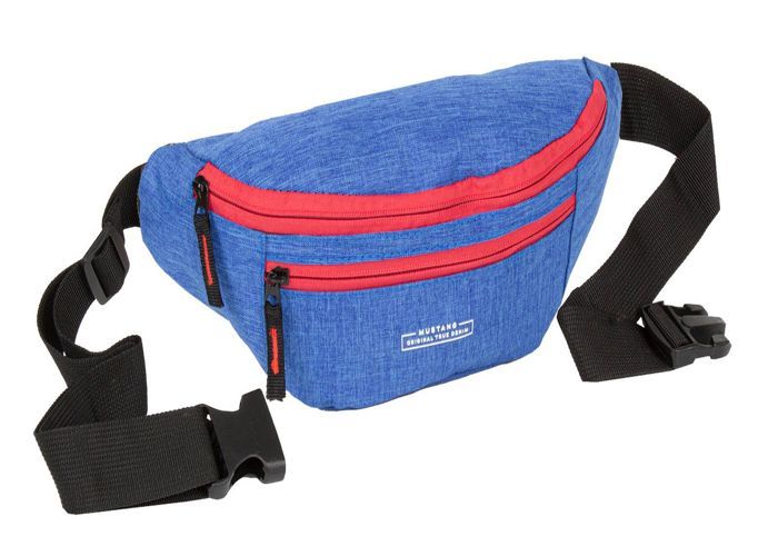 MUSTANG Sac banane bleu pour femme et homme - Napels Waistbag New Blue 134771 MUSTANG Sac banane bleu pour femme et homme - Napels Waistbag New Blue 134771