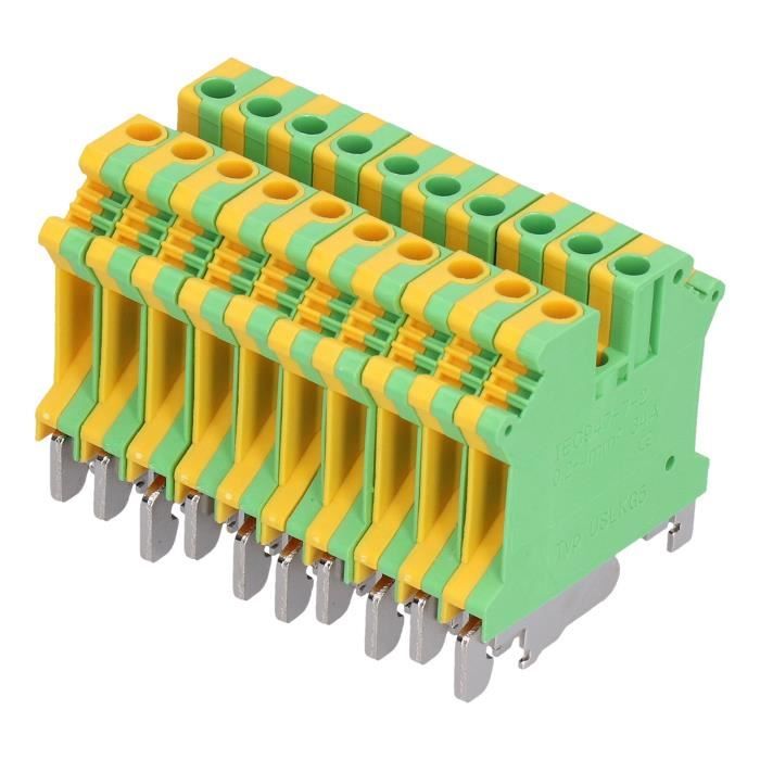 Lot 50 Borniers Rail DIN VOBOR USLKG-2.5 - Cuivre 32A 0.2-4mm² Électrique