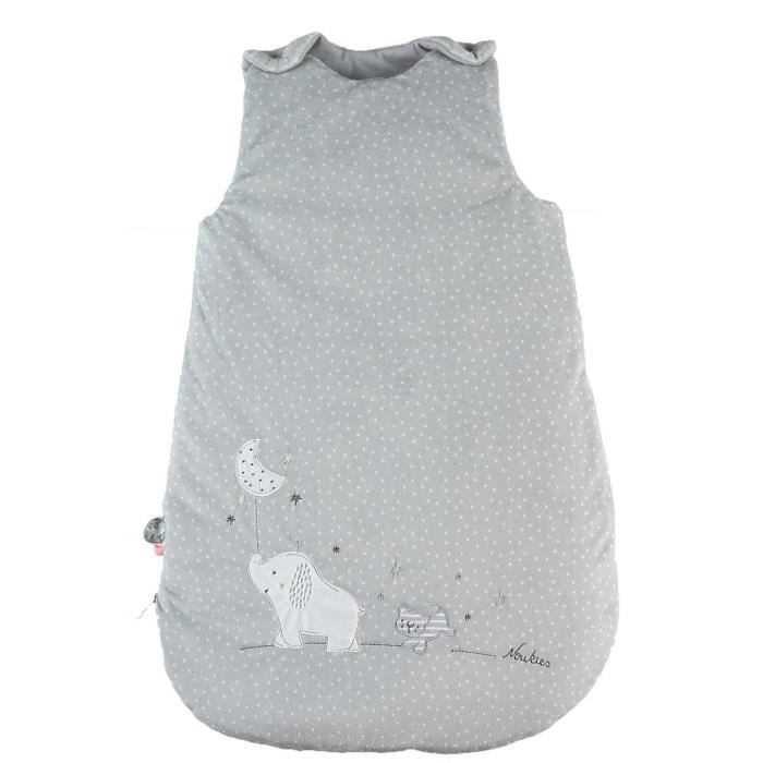Nid D'ange Bébé NOUKIE'S En Veloudoux® - Ultra Doux, Brodé Fluffy, Pour Poussette, Siège Auto Et Naissance, Beige - 6