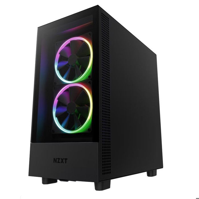 NZXT H5 Elite Noir - Boîtier moyen tour compact avec fenêtre latérale en verre trempé