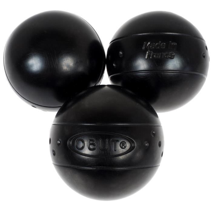 Boules de pétanque Triplette jr point ini Obut UNI Noir Cdiscount Sport