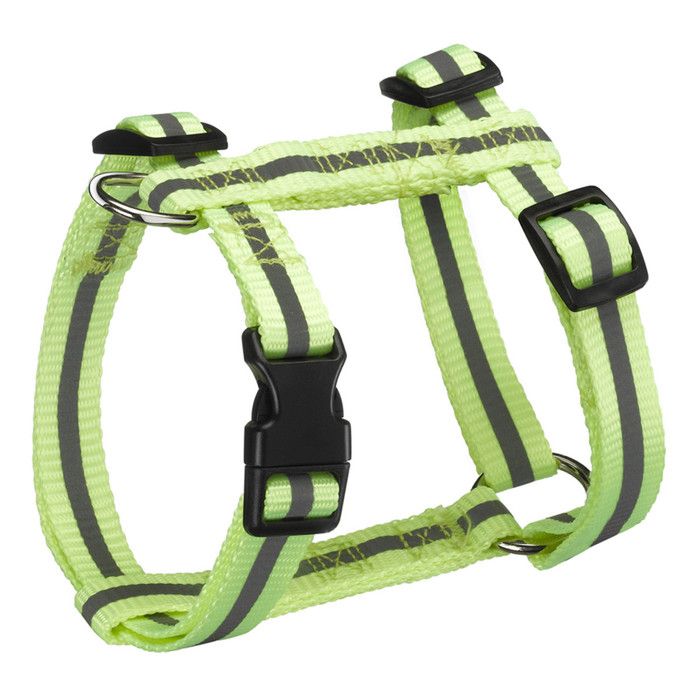 Harnais Réglable Réfléchissant Essentiel 35-50cm Jaune Harnais Réglable Réfléchissant Essentiel 35-50cm Jaune
