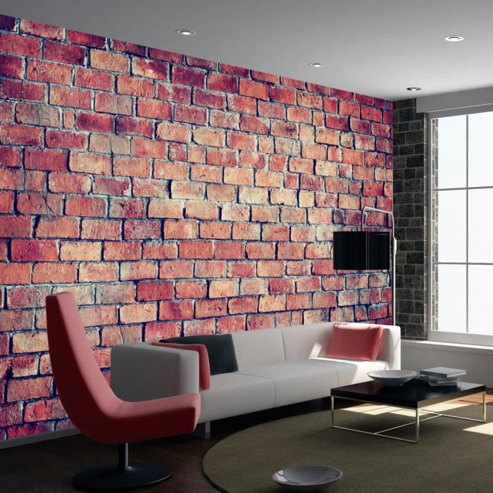 Papier peint Fonds et Dessins Brick - puzzle 100x70 cm - Papier peint panoramique - Intissé