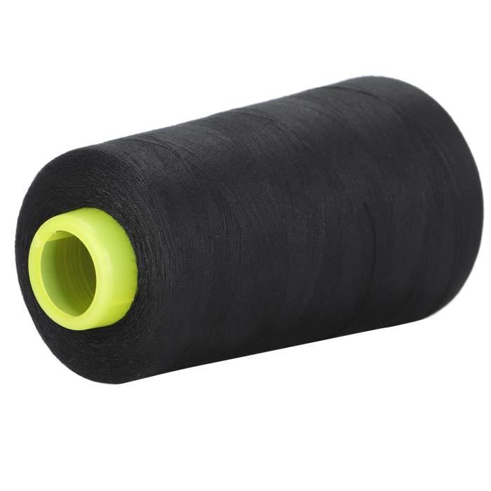 Fil à Coudre Solide En Polyester – Noir, 100 M De Long, Fil à