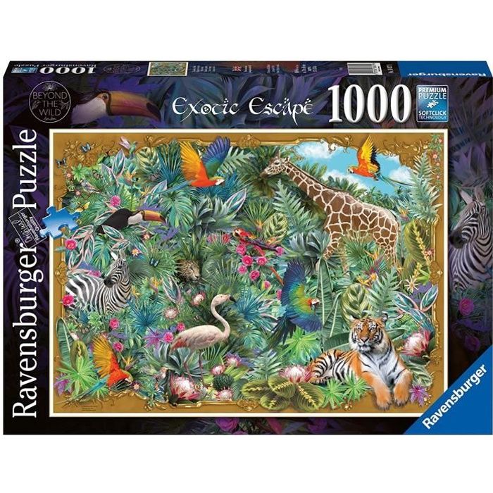 Puzzle Animaux Exotiques - Ravensburger - Beyond The Wild - 1000 pièces