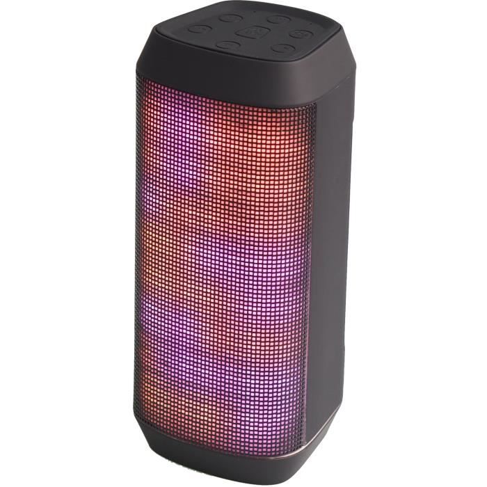 R-MUSIC PARTYTIME Enceinte Bluetooth 4.0 - NFC - Éclairage LED - Portée ...