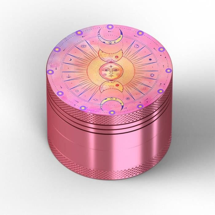 Grinder Broyeur 4 Parties Aluminium Zinc 40mm - Moulin à Herbes Tabac Et Épices Avec Rap Drill