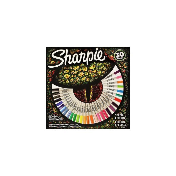 Marqueurs Permanents Sanford Vis-a-Vis Pointe Fine - Lot De 4 Couleurs (neuf)