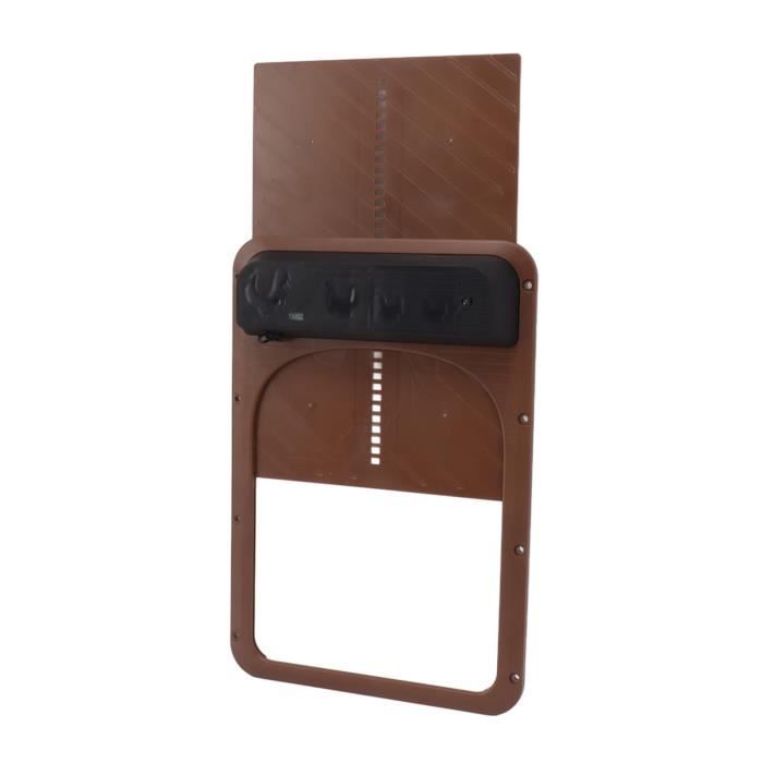 Comparer les prix de Shipenophy porte de poulailler solaire Porte automatique de poulailler, à énergie solaire, porte sûre jardin anti-oiseaux Brun