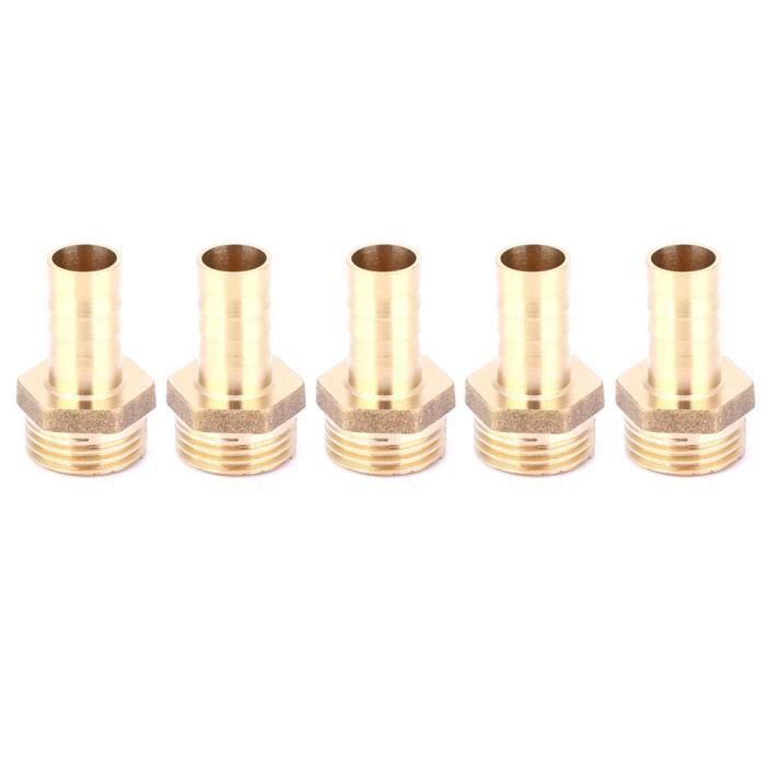 5 Connecteurs Tuyau Air 6mm - Droit Barb Coupleur, Pour Air Comprimé Gaz