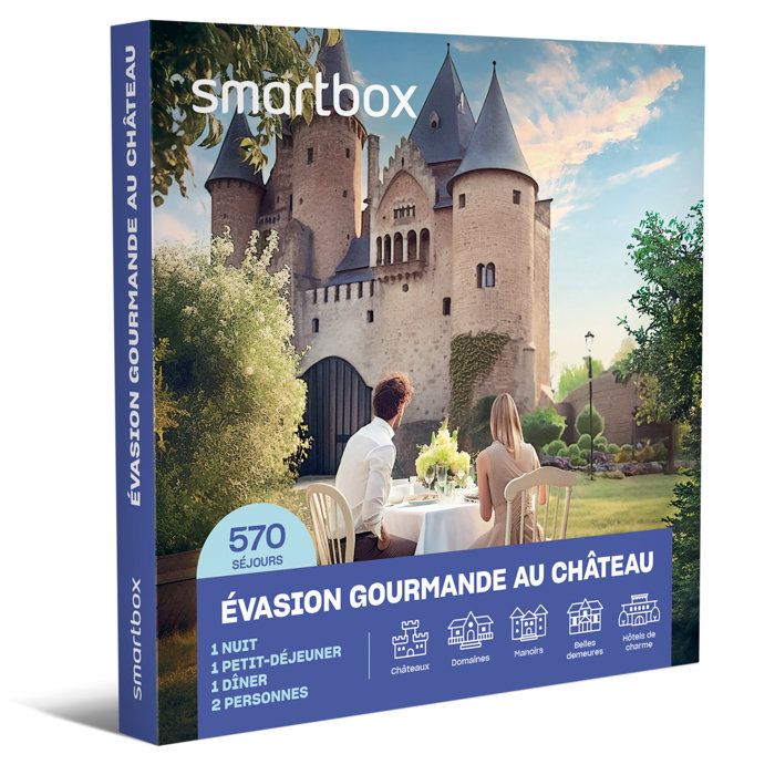 Coffret Smartbox - Belles demeures et châteaux - Valeur 69,90