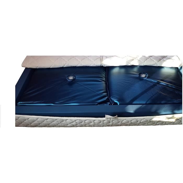 Mesamoll2 Matelas à eau Softside 90 x 200 cm pour lit à eau double 180 x 200 cm avec bord