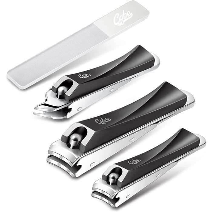 Coupe-ongles Professionnel 3-en-1 En Acier Inoxydable - Avec Polissoir, Neuf