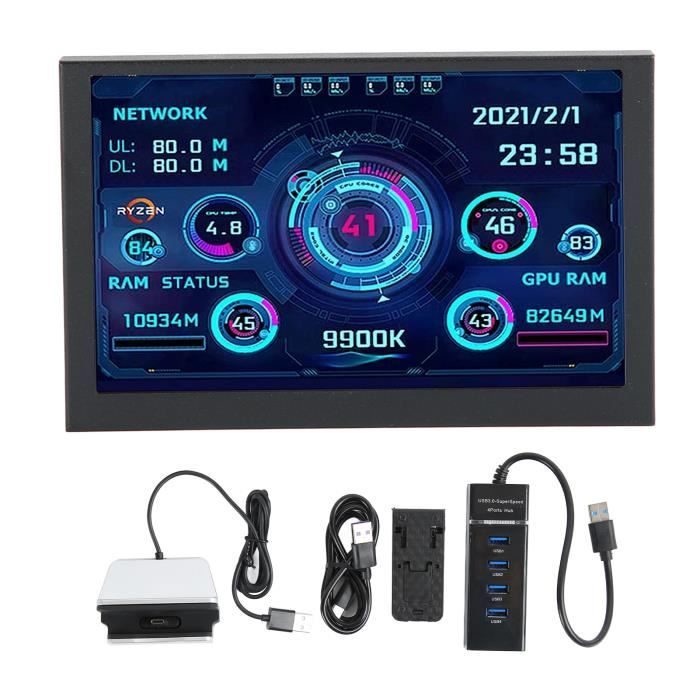 Écran Portable 5 Pouces IPS HD 800x480 - Pour Raspberry Pi, PC, Rétrogaming - Avec Enceintes Intégrées