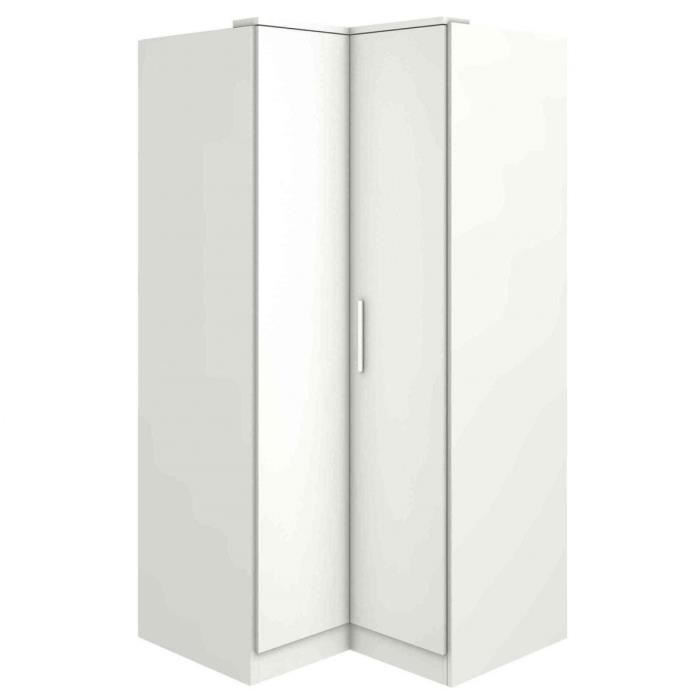 Armoire D Angle 2 Portes En Bois Blanc Ar9003 Achat Vente Armoire De Chambre Armoire D Angle 2 Portes En Bo Soldes Sur Cdiscount Des Le 20 Janvier Cdiscount