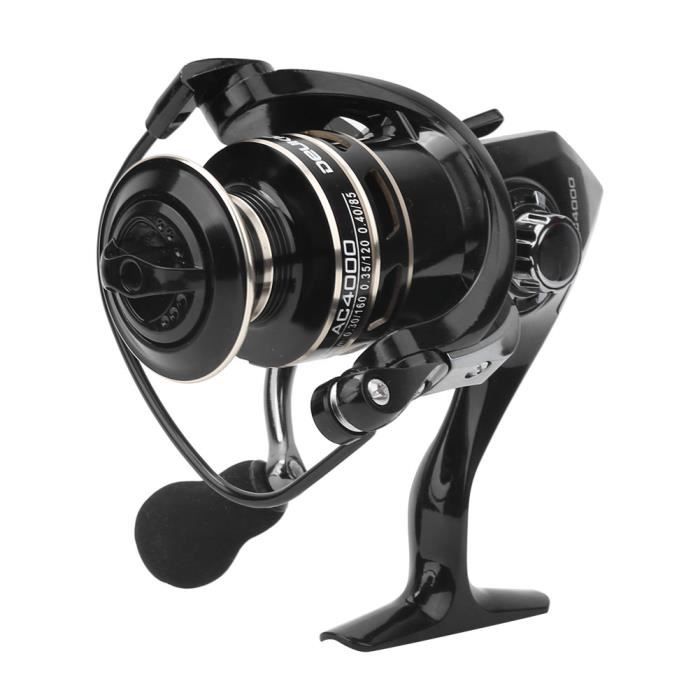 Sonik Moulinet à pêche XTRACTOR 5000 - Noir - Big Pit avec frein avant Quick Drag - Pour la