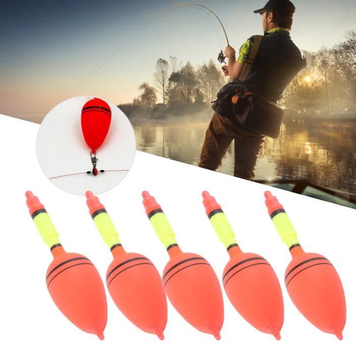 Flotteurs Pêche Diffaxy - Lot De 20 En 5 Tailles (11-19cm), Transparents | Eau Douce/Salée, Durables