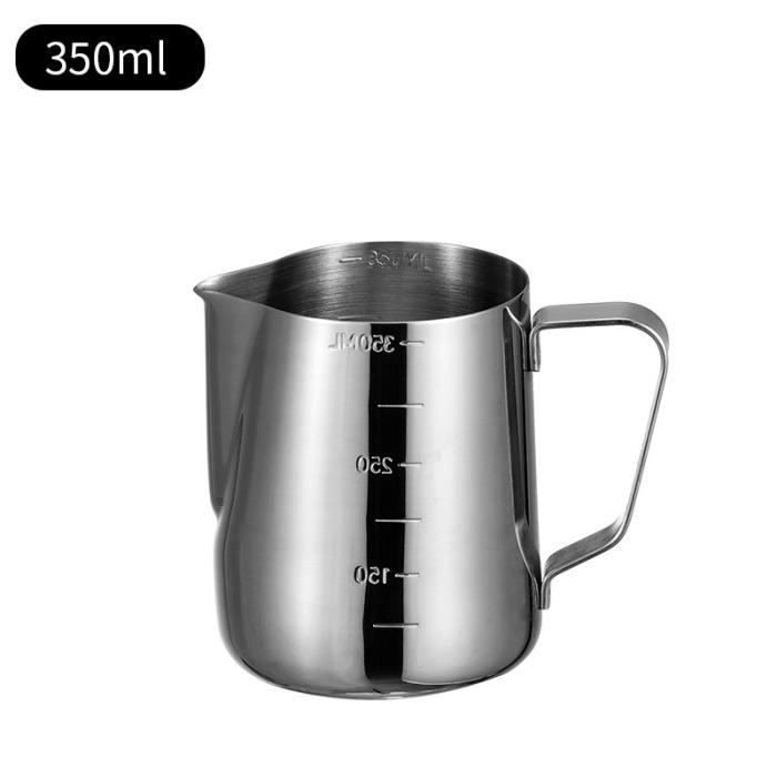 Pichet à Lait en Acier Inoxydable 304 750ml Pichets à Lait Café Vapeur Adaptés pour Espresso Latte Art Pichet à Lait en Acier Inoxydable 304 750ml Pichets à Lait Café Vapeur Adaptés pour Espresso Latte Art