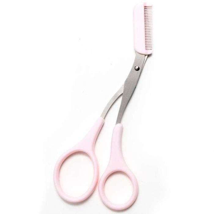 Ciseaux à Sourcils Avec Peigne - Acier Inoxydable - Outil De Cosmétique Pour Épilation Du Visage