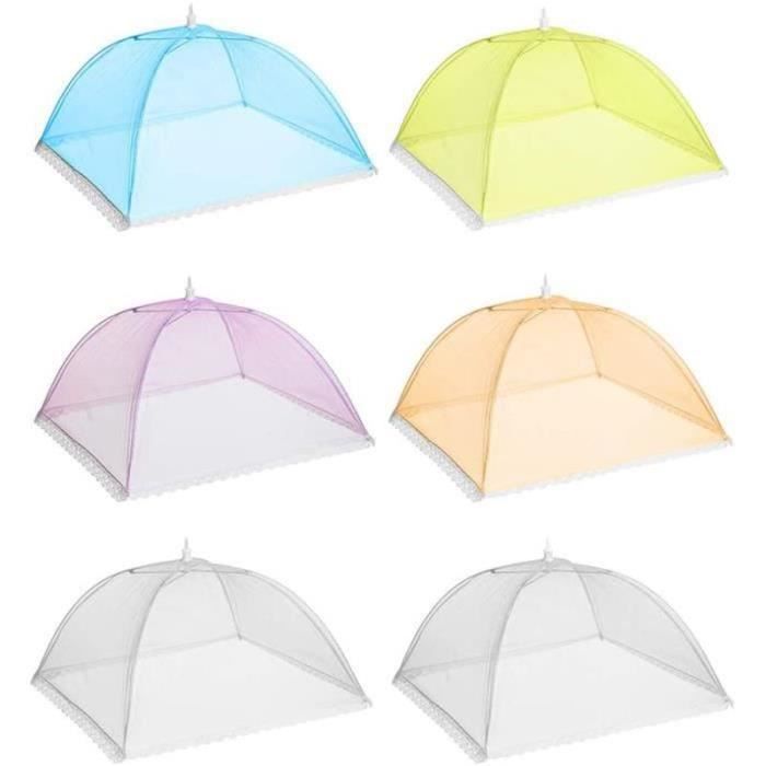 Cloche à Fromage Parapluie Pliante En Tulle - 45x45 Cm, Protection Anti-insectes Alimentaire
