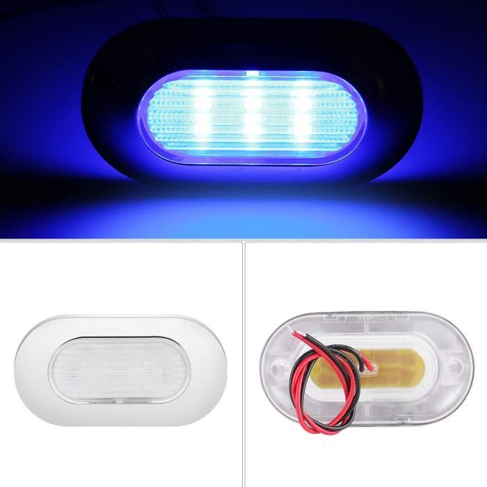 Plafonnier de Camping-car 12V Lampe LED Ampoule Voiture Lumière Bleu  Eclairage Intérieur Pour Véhicule Bateau Avec Interrupteur 6 - Cdiscount  Maison