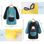 Tablier Enfant - Peinture - Manches Longues - Etanche - Bavoir Blouse - Fille Garçon 3-6 Ans