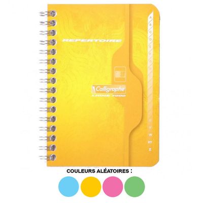 Répertoire Alphabétique Quo Vadis 7x10cm - Papier Clairefontaine, Couverture Amovible Rechargeable
