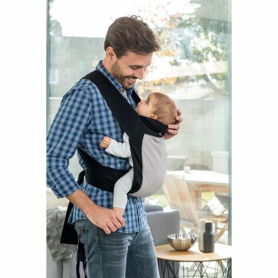 Echarpe Porte bebe Mei Tai Noir AMAZONAS Deux en un Ergonomie optimale Adapte des le plus jeune age Cdiscount Puericulture Eveil bebe
