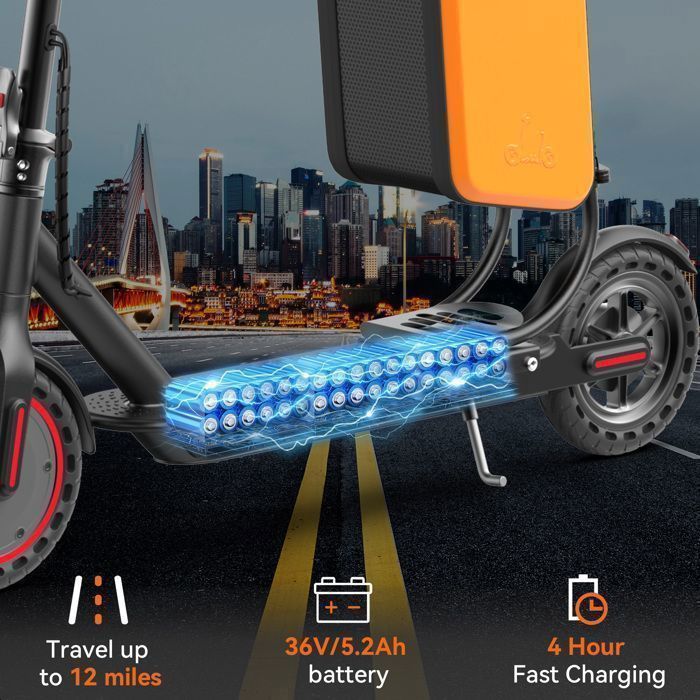 T1PRO Trottinette Électrique Pliant - Moteur 350W