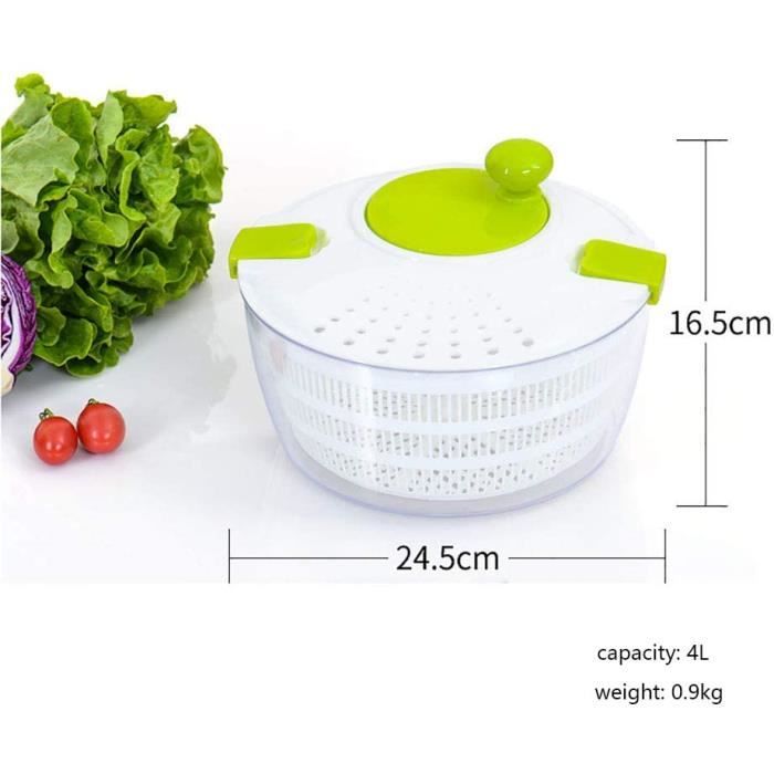 Aunis Essoreuse à salade électrique, rechargeable à séchage rapide, pour  légumes, fruits, laitue, rotateur automatique à salade avec bol