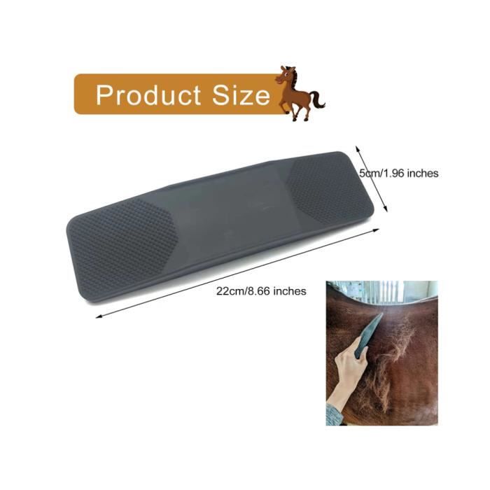 Brosse 6 En 1 Pour Chevaux Et Grands Chiens - Peigne De Massage Et Toilettage Silicone