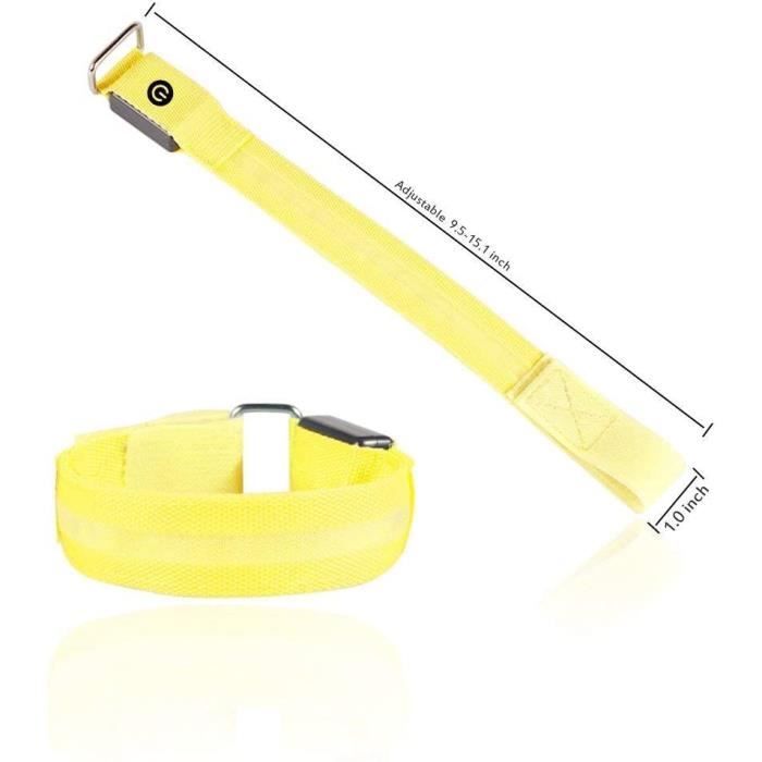 Brassard de sport, 2 bracelets de sports réfléchissants rechargeables par  usb rechargeables par led haute visibilité, bracelets aj - Cdiscount Sport