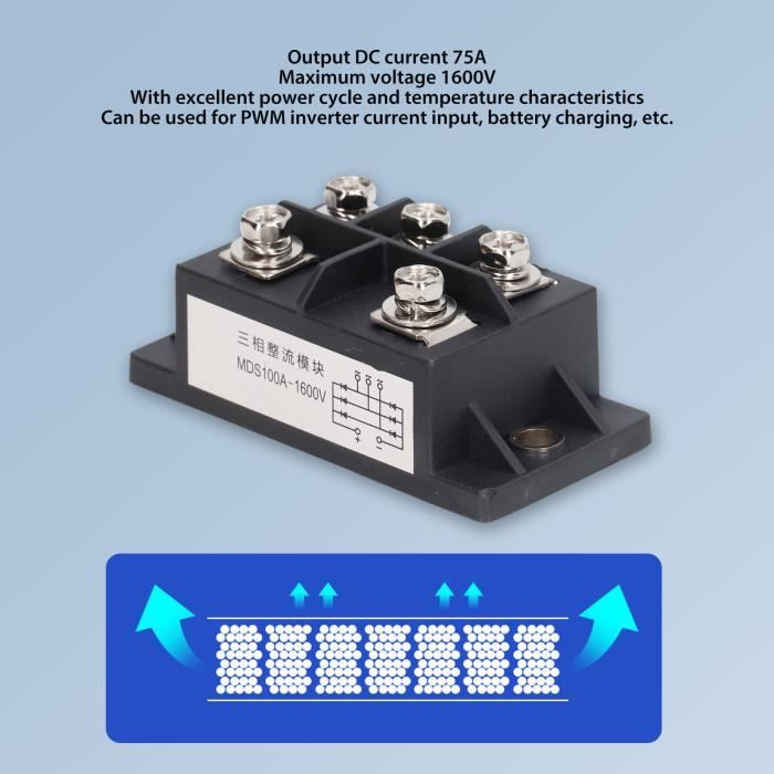 Redresseur De Pont SQL100A 1600V - Convertisseur AC/DC Triphasé Neuf