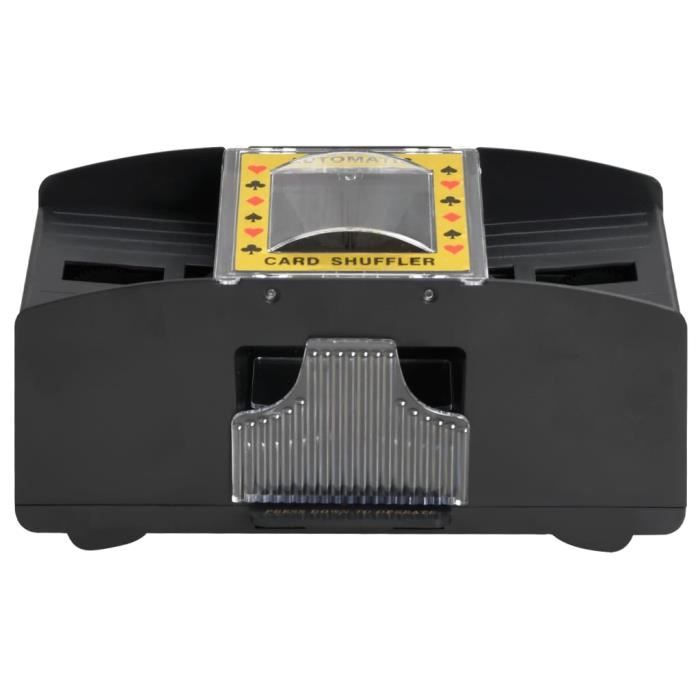 PZJFH Mélangeur De Cartes Automatique – 2 Jeux – USB/Piles – Pour Poker, Texas Hold’em – 21x10x11,8 Cm