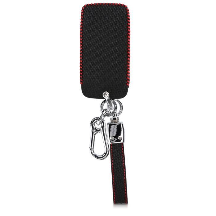 Coque Clef Voiture Kwmobile Compatible Renault 4 Boutons (Keyless Go) - Simili Cuir Or Rose