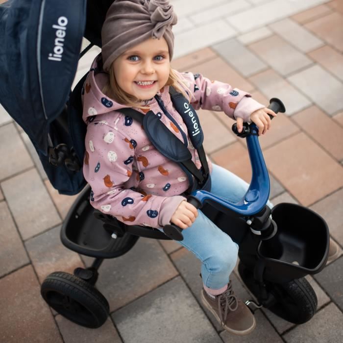 Tricycle bébé évolutif LIONELO Haari - Siège réversible - Grand